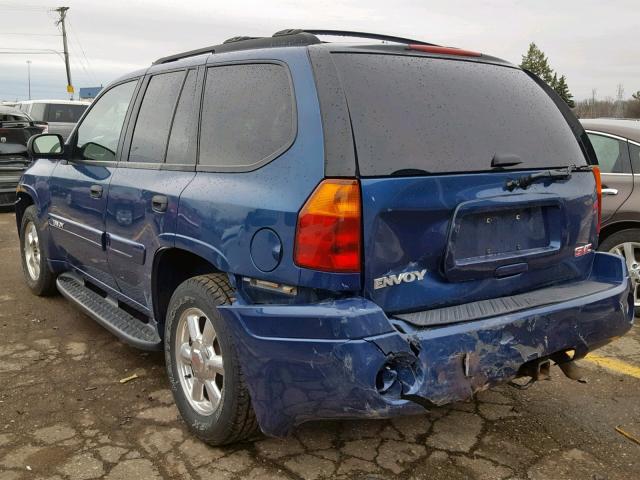 1GKDT13S852245348 - 2005 GMC ENVOY BLUE photo 3