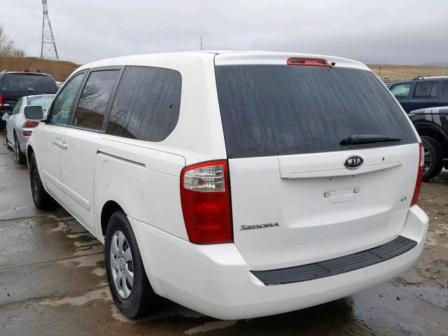 KNDMB233166036654 - 2006 KIA SEDONA EX WHITE photo 3