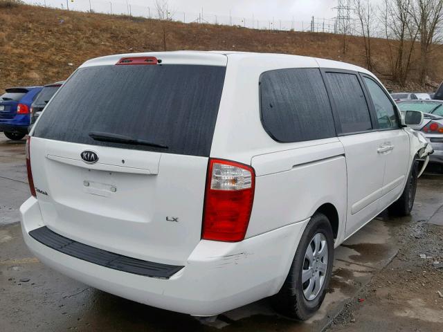 KNDMB233166036654 - 2006 KIA SEDONA EX WHITE photo 4