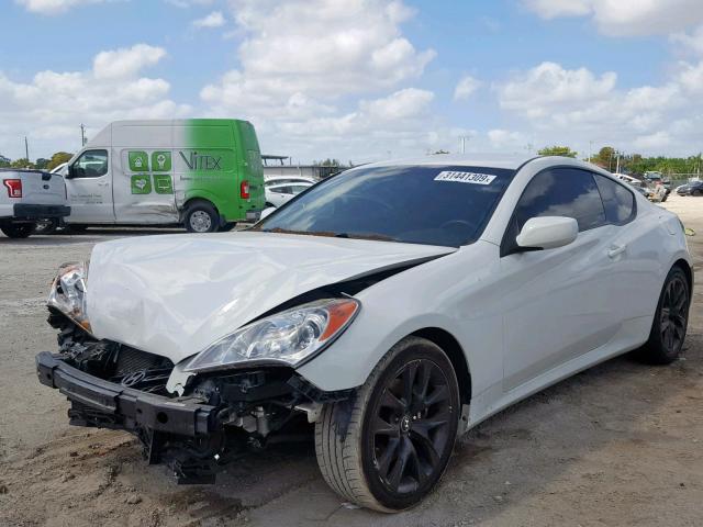 KMHHT6KD5CU074388 - 2012 HYUNDAI GENESIS CO WHITE photo 2