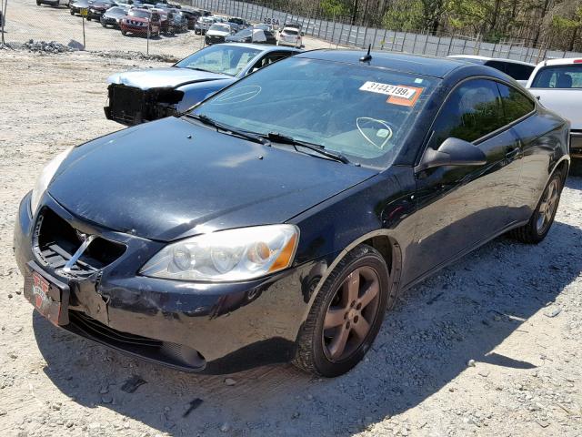 1G2ZH17N574236559 - 2007 PONTIAC G6 GT BLACK photo 2