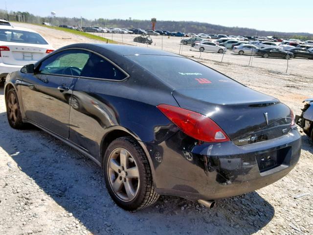 1G2ZH17N574236559 - 2007 PONTIAC G6 GT BLACK photo 3