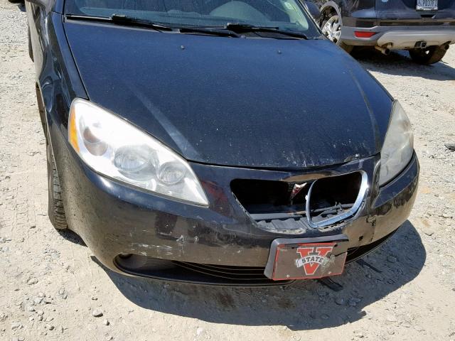 1G2ZH17N574236559 - 2007 PONTIAC G6 GT BLACK photo 9