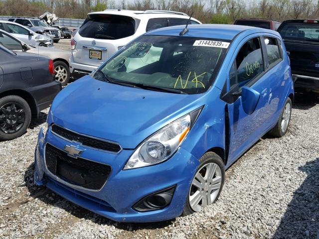 KL8CB6S92DC588714 - 2013 CHEVROLET SPARK LS BLUE photo 2