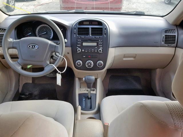 KNAFE121775392007 - 2007 KIA SPECTRA EX TAN photo 9