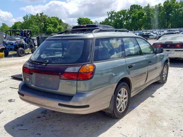 4S3BH675937659485 - 2003 SUBARU LEGACY OUT GREEN photo 4