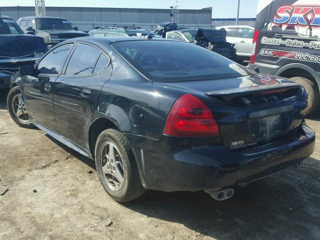 2G2WS522041131864 - 2004 PONTIAC GRAND PRIX BLACK photo 3