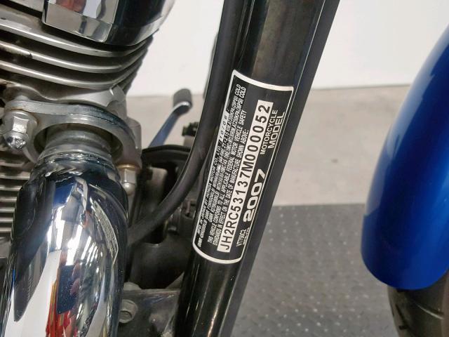 JH2RC53137M000052 - 2007 HONDA VT750 C2 BLUE photo 20