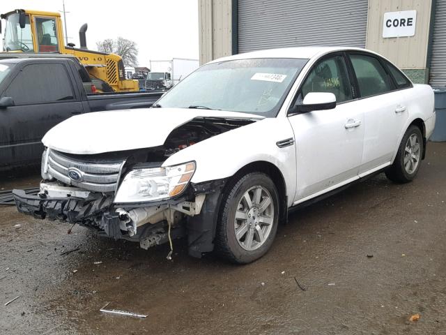 1FAHP24W98G179866 - 2008 FORD TAURUS SEL WHITE photo 2