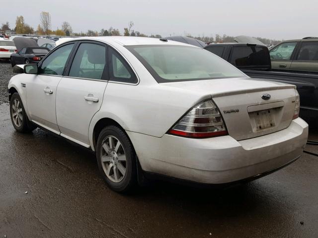 1FAHP24W98G179866 - 2008 FORD TAURUS SEL WHITE photo 3