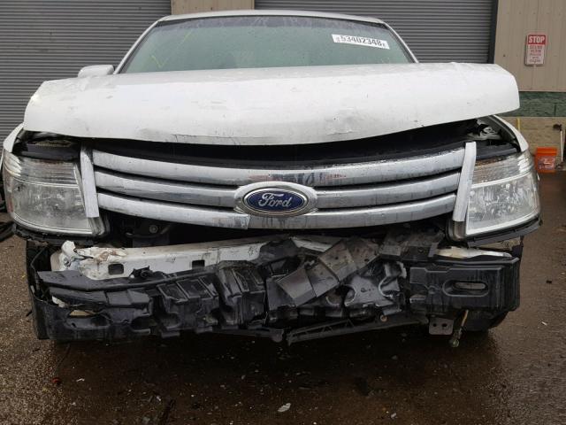 1FAHP24W98G179866 - 2008 FORD TAURUS SEL WHITE photo 9