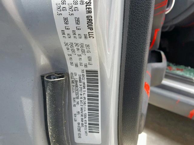 1J8HH48K29C556789 - 2009 JEEP COMMANDER SILVER photo 10