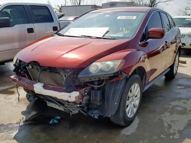 JM3ER2W55A0337010 - 2010 MAZDA CX-7 MAROON photo 2