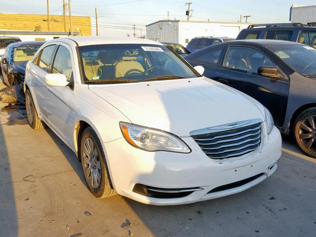 1C3CCBAG9CN171949 - 2012 CHRYSLER 200 LX WHITE photo 1