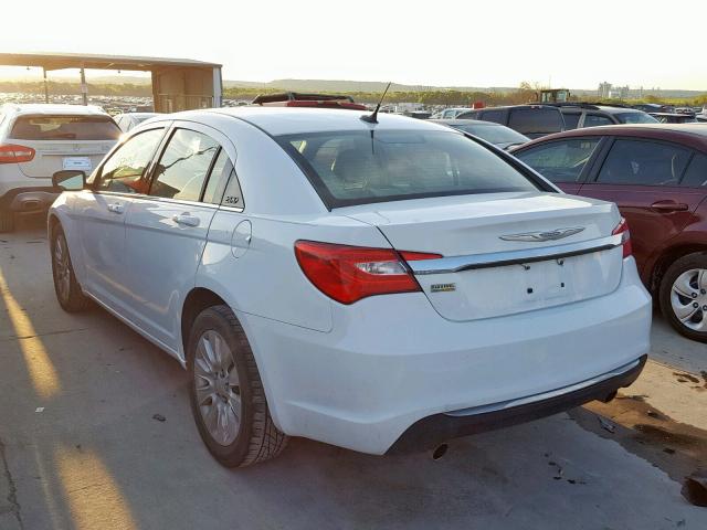 1C3CCBAG9CN171949 - 2012 CHRYSLER 200 LX WHITE photo 3