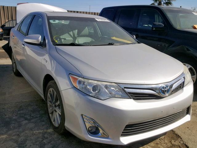 4T1BD1FK0CU059957 - 2012 TOYOTA CAMRY HYBR SILVER photo 1