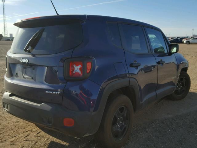 ZACCJAAW9GPC42440 - 2016 JEEP RENEGADE S ლურჯი ფოტო 4