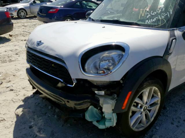 WMWZC3C51DWP22665 - 2013 MINI COOPER S C WHITE photo 9