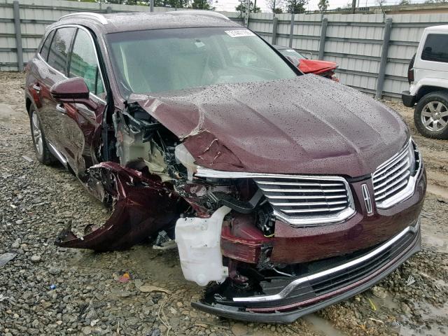 2LMPJ6JR6JBL40328 - 2018 LINCOLN MKX PREMIE BURGUNDY photo 1