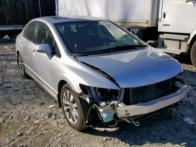 1HGFA16959L016355 - 2009 HONDA CIVIC EXL SILVER photo 1