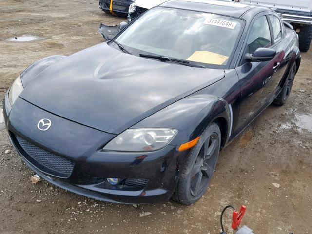 JM1FE173750145304 - 2005 MAZDA RX8 BLACK photo 2