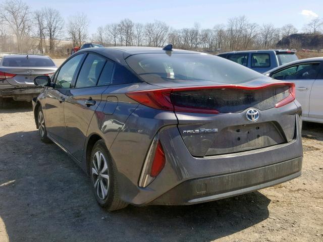 JTDKARFPXH3033094 - 2017 TOYOTA PRIUS PRIM GRAY photo 3