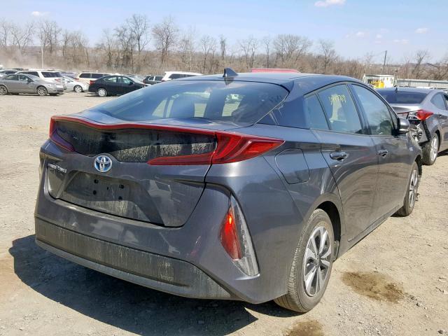 JTDKARFPXH3033094 - 2017 TOYOTA PRIUS PRIM GRAY photo 4