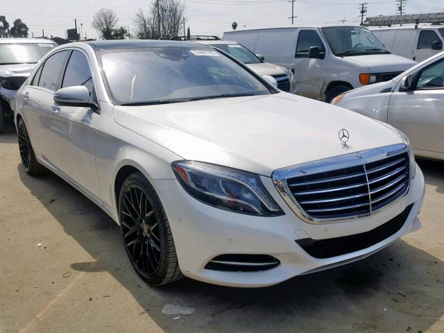 WDDUG8CB3EA011266 - 2014 MERCEDES-BENZ S 550 WHITE photo 1