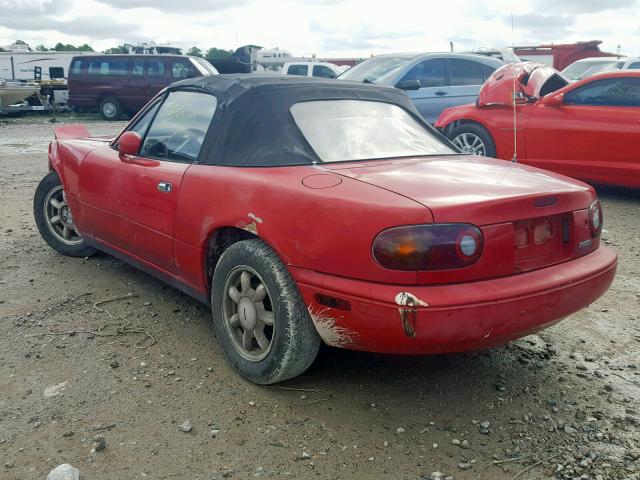 JM1NA3516L0131606 - 1990 MAZDA MX-5 MIATA RED photo 3