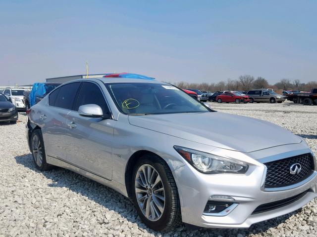 JN1EV7AP2JM351517 - 2018 INFINITI Q50 LUXE SILVER photo 1