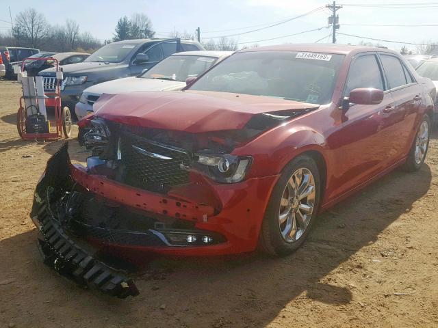 2C3CCAGG6GH147978 - 2016 CHRYSLER 300 S RED photo 2