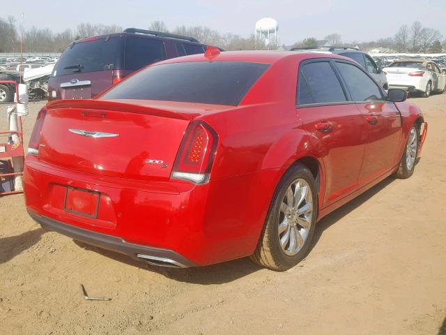 2C3CCAGG6GH147978 - 2016 CHRYSLER 300 S RED photo 4