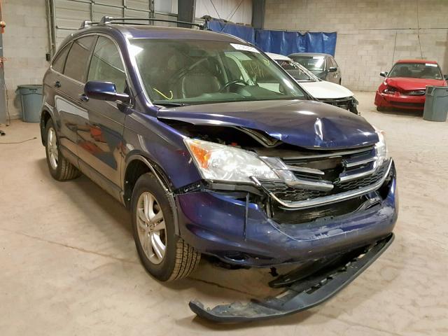 5J6RE4H78AL075038 - 2010 HONDA CR-V EXL BLUE photo 1