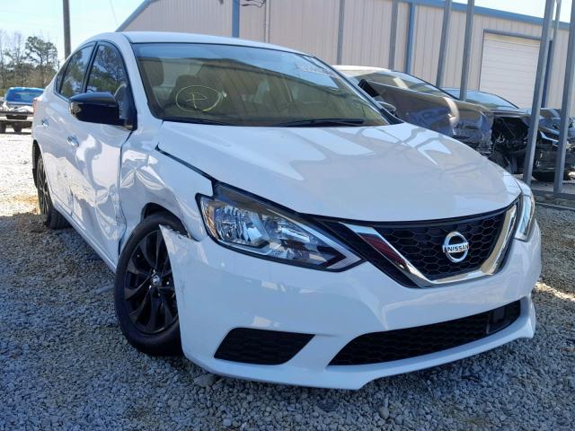 3N1AB7APXJY258586 - 2018 NISSAN SENTRA S WHITE photo 1