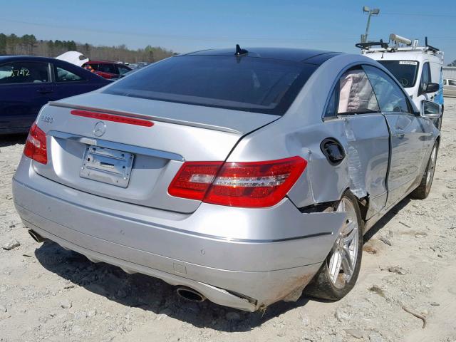 WDDKJ5KB7CF169487 - 2012 MERCEDES-BENZ E 350 SILVER photo 4