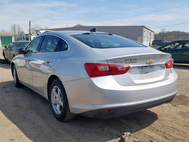 1G1ZB5ST6GF190635 - 2016 CHEVROLET MALIBU LS SILVER photo 3
