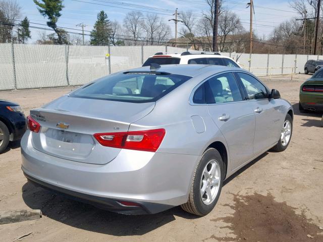 1G1ZB5ST6GF190635 - 2016 CHEVROLET MALIBU LS SILVER photo 4