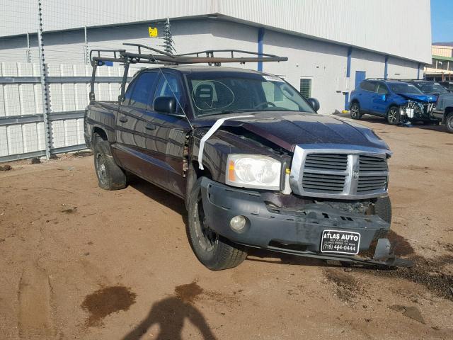 1D7HW48N45S297722 - 2005 DODGE DAKOTA QUA BROWN photo 1