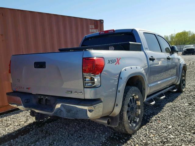 5TFDW5F16DX275530 - 2013 TOYOTA TUNDRA CRE SILVER photo 4