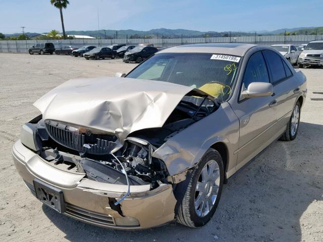 1LNHM87A85Y605067 - 2005 LINCOLN LS GOLD photo 2