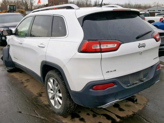 1C4PJMDS6FW662685 - 2015 JEEP CHEROKEE L WHITE photo 3