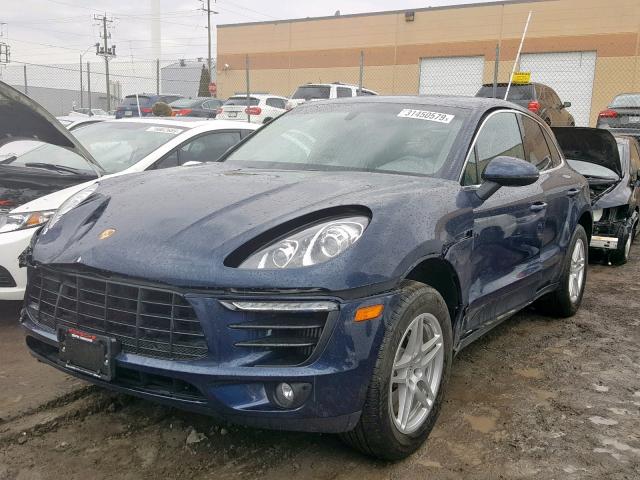 WP1AB2A5XGLB43243 - 2016 PORSCHE MACAN S BLUE photo 2