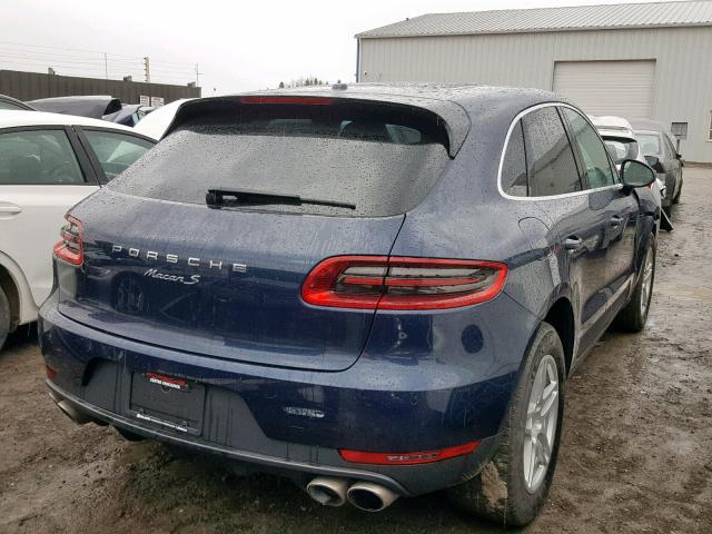 WP1AB2A5XGLB43243 - 2016 PORSCHE MACAN S BLUE photo 4