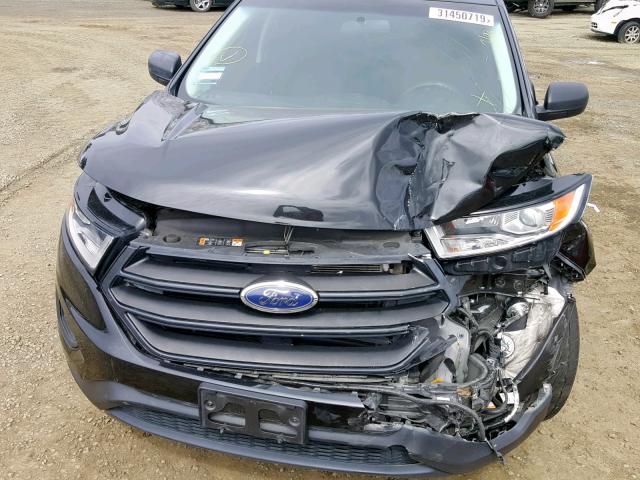 2FMTK3G91FBB52045 - 2015 FORD EDGE SE BLACK photo 7