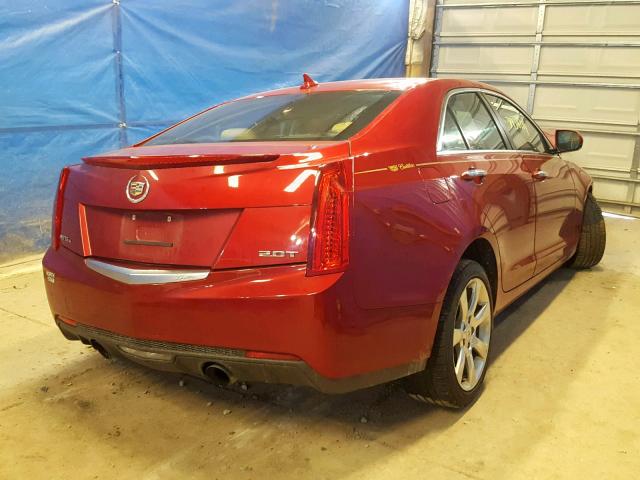 1G6AG5RX7E0123415 - 2014 CADILLAC ATS RED photo 4