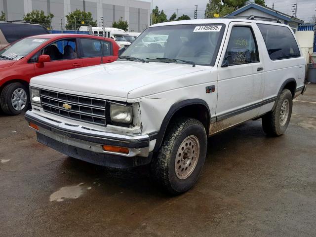 1G8CT18RXG8183510 - 1986 CHEVROLET BLAZER S10 WHITE photo 2