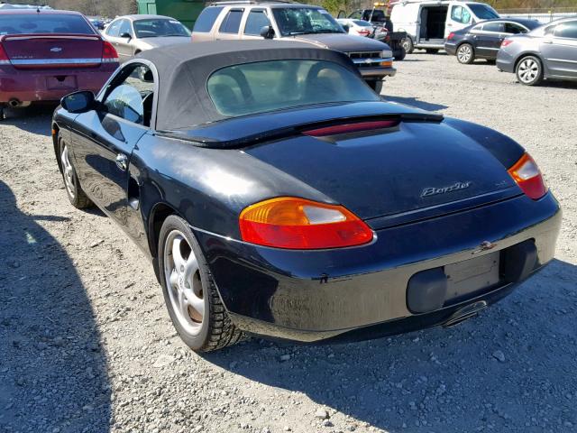 WP0CA2982XU632161 - 1999 PORSCHE BOXSTER BLACK photo 3