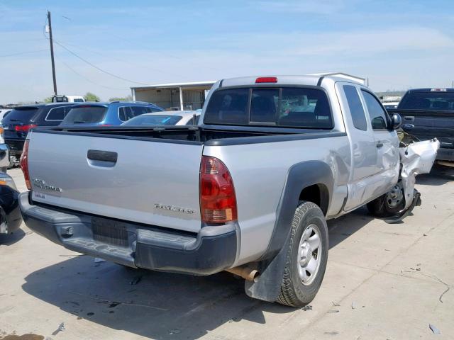 5TFTX4GN0DX022367 - 2013 TOYOTA TACOMA PRE SILVER photo 4