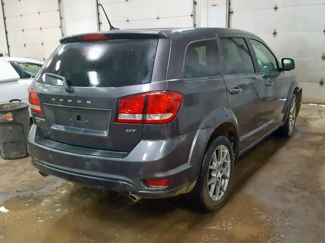 3C4PDDEG3HT615544 - 2017 DODGE JOURNEY GT GRAY photo 4