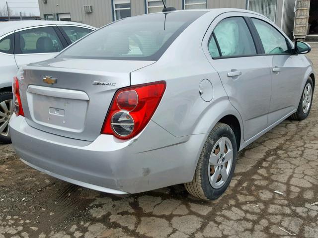 1G1JA5SH6F4123359 - 2015 CHEVROLET SONIC LS SILVER photo 4